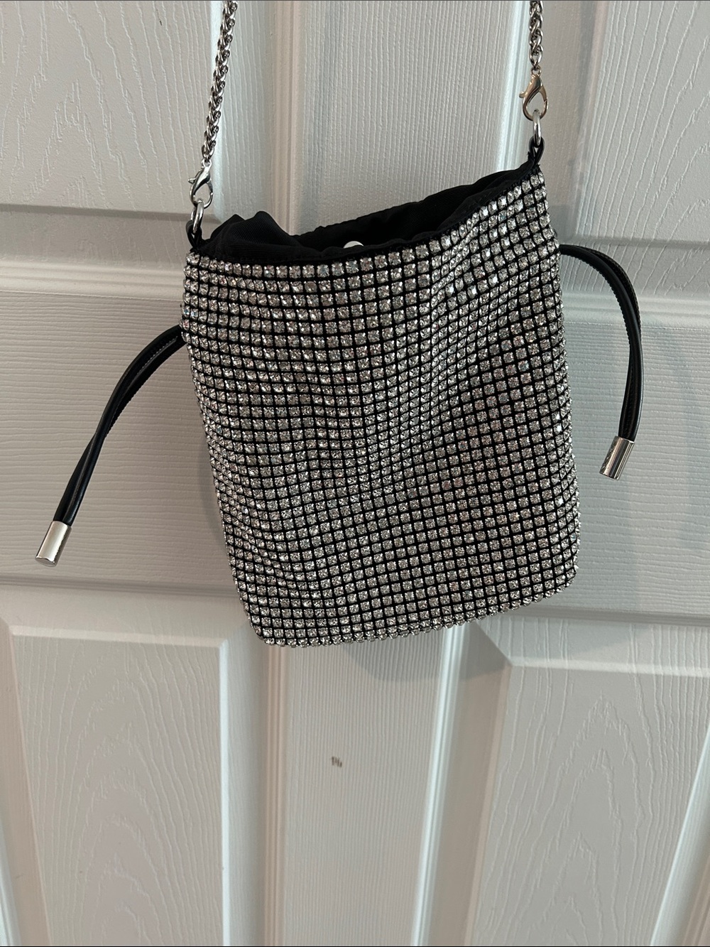 Madison West Black Rhinestone Bag